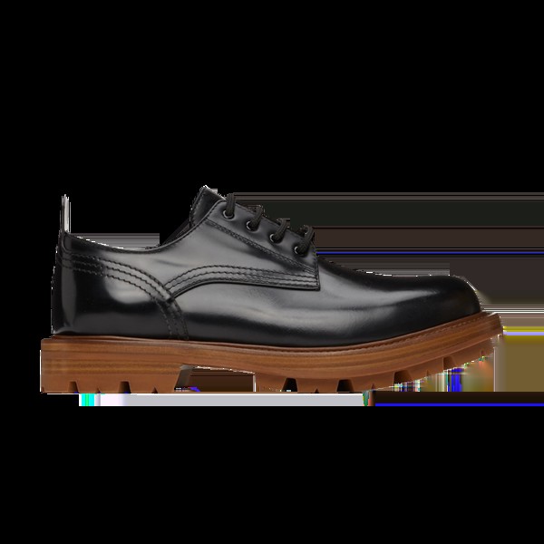 Кроссовки Alexander McQueen Shiny Derby Oxfords, черный