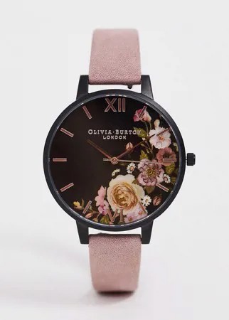 Наручные часы с замшевым ремешком Olivia Burton-Розовый