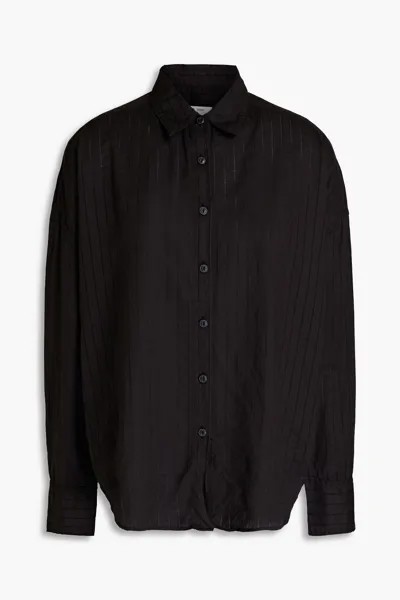 Рубашка из хлопка и жаккарда RAG & BONE, черный