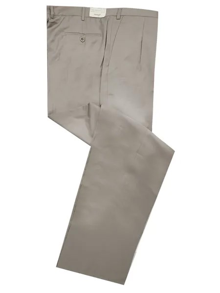 Мужские всесезонные шерстяные брюки Brioni Taupe Khaki Cannes, бежевый