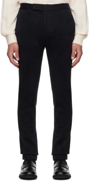 Черные брюки с узором «в елочку» Ralph Lauren Purple Label