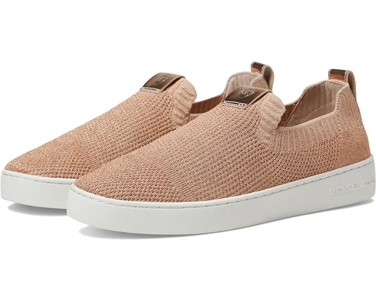 Кроссовки Michael Kors Juno Knit Slip-On, розовое золото