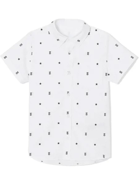 Burberry Kids рубашка с узором