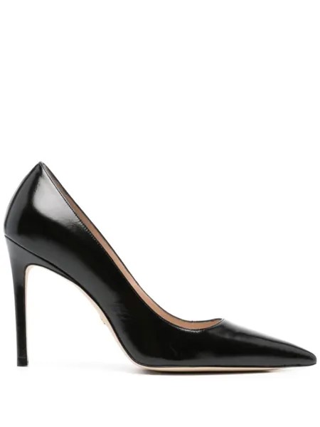 Stuart Weitzman туфли с заостренным носком, черный