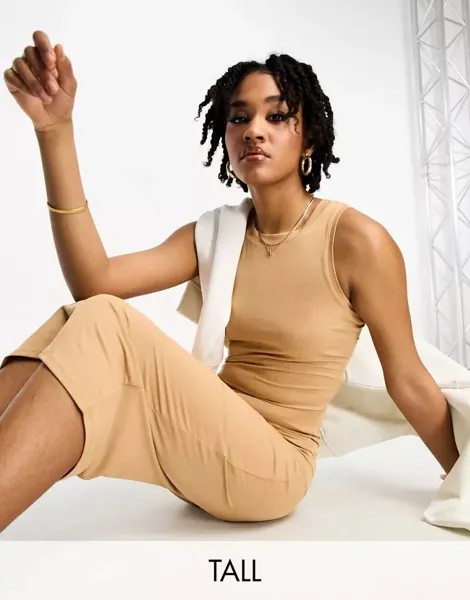 Платье миди из джерси Vero Moda с камнем
