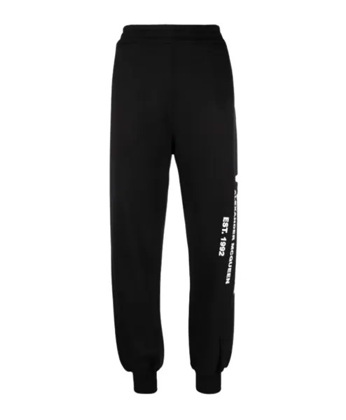Спортивные брюки с логотипом Graffiti Alexander Mcqueen, черный