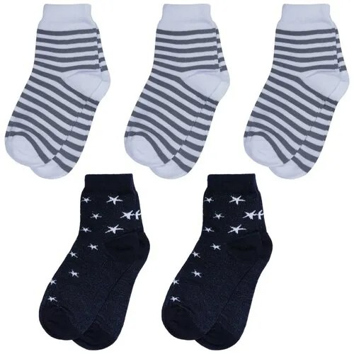 Комплект из 5 пар детских носков RuSocks (Орудьевский трикотаж) микс 2, размер 18-20