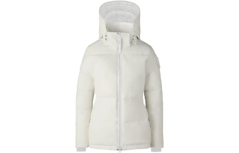 Женский пуховик Canada Goose, бежево-серый