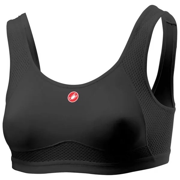 Спортивный бюстгальтер Castelli Rosso Corsa, черный