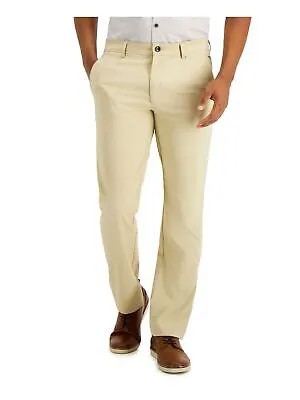 ALFANI Мужские бежевые эластичные классические брюки с плоской передней частью, 34 Вт/30 л, легкие в уходе