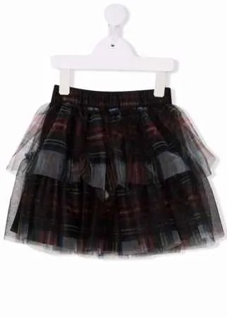 Philosophy Di Lorenzo Serafini Kids юбка из тюля в клетку