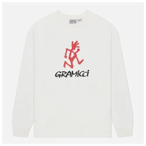 Лонгслив Gramicci, хлопок, размер S, белый