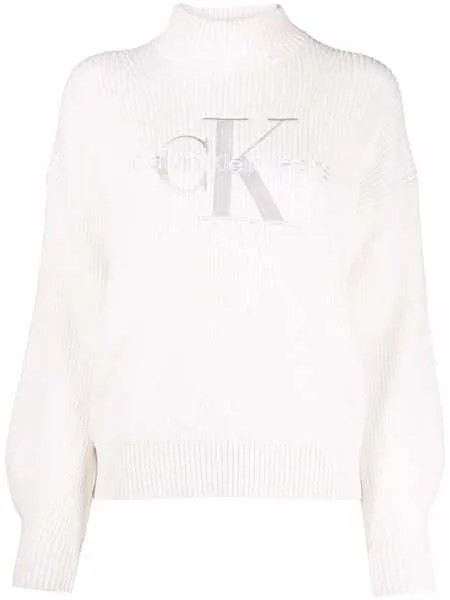 Calvin Klein Jeans джемпер с воротником-воронкой и логотипом