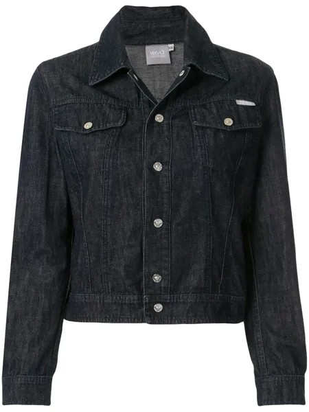 Versace Pre-Owned укороченная джинсовая куртка