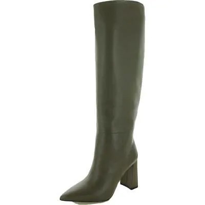 Steve Madden Женские кожаные туфли на каблуках с ручками Высокие сапоги до колен Туфли BHFO 8196