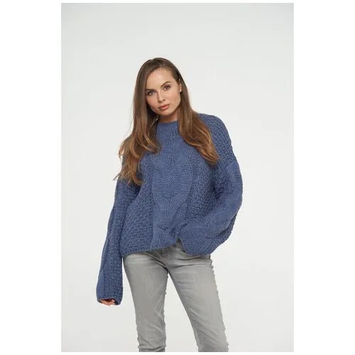 Джемпер женский BE YOU BY202-40093 (42, св. джинс)