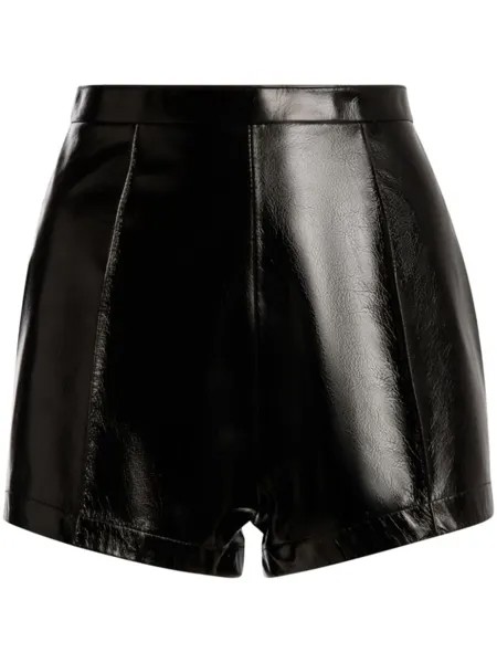 Bally кожаные шорты, черный
