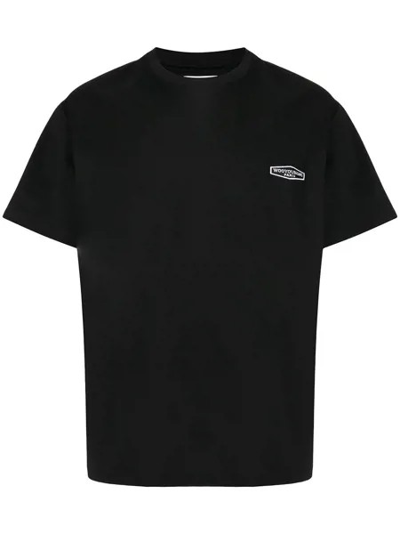 Wooyoungmi logo-embroidered cotton T-shirt