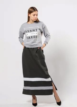 Комплект женский (толстовка+юбка) Samo W3112M (XS-XL, Серый)