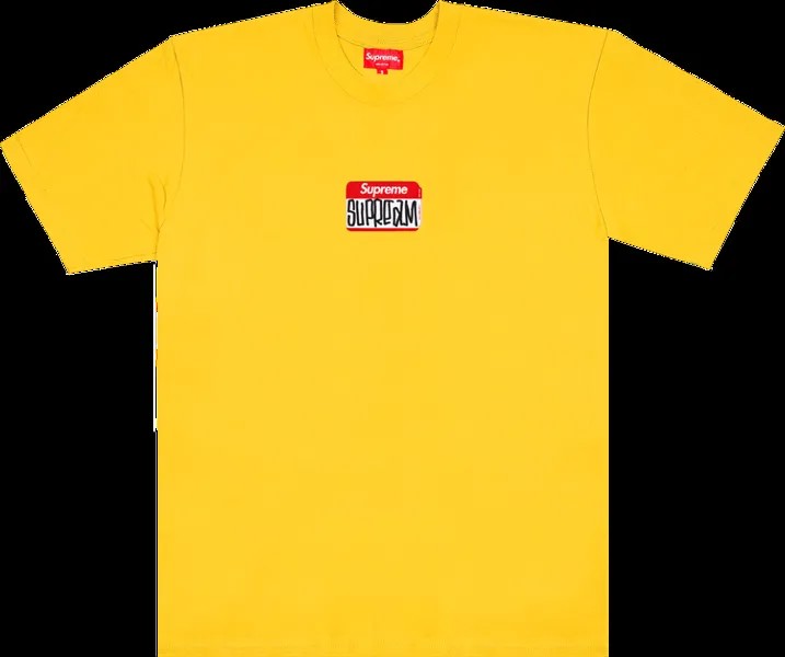 Футболка Supreme Gonz Nametag Short-Sleeve Top 'Yellow', желтый