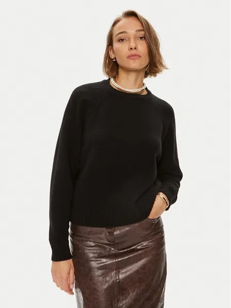 Пуловер свободного кроя Weekend Max Mara, черный