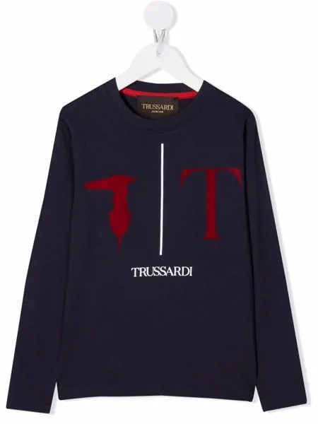 TRUSSARDI JUNIOR футболка с логотипом