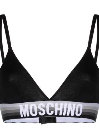 Moschino спортивный бюстгальтер с логотипом