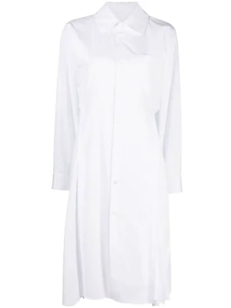 Comme Des Garçons Comme Des Garçons платье-рубашка с длинными рукавами, белый