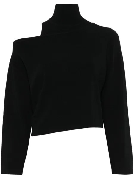 MOSCHINO JEANS топ асимметричного кроя, черный