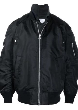 Sacai бомбер с высоким воротником-стойкой