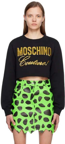 Черный свитшот Moschino Couture