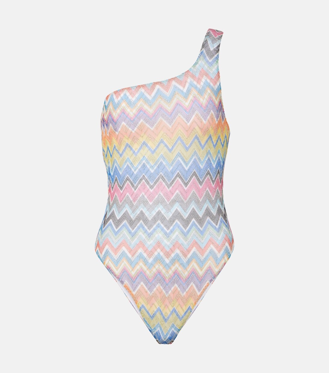 Купальник на одно плечо с шевроном Missoni, мультиколор