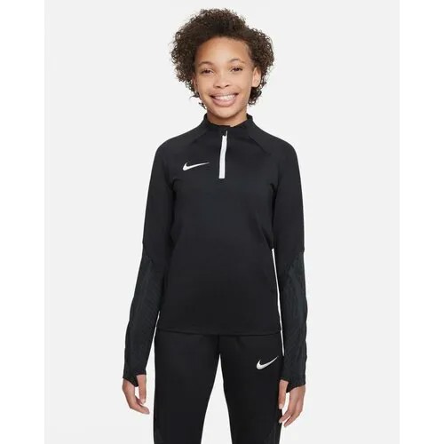 Лонгслив NIKE, размер 10-12Y, черный, серый