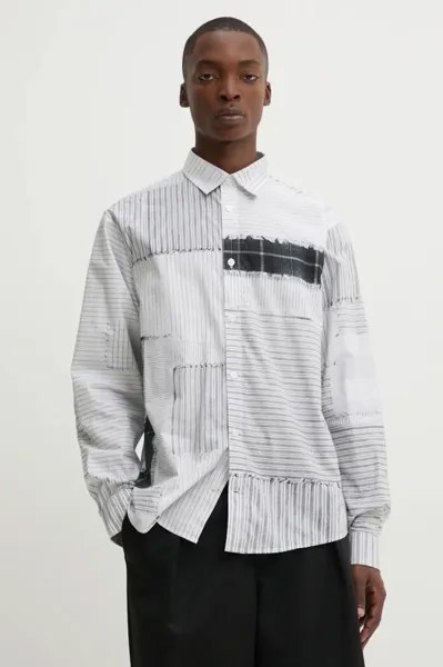 Рубашка из хлопка МАССАЧУССЕТС Desigual, белый