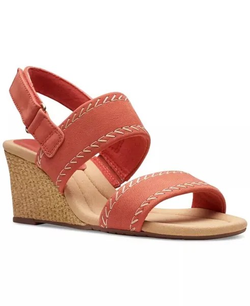 Эспадрильи Kyarra Rose на танкетке Clarks, розовый
