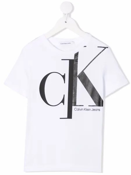 Calvin Klein Kids футболка из органического хлопка с логотипом