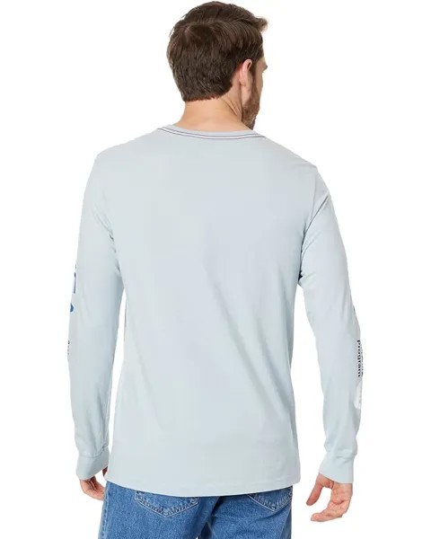 Футболка с длинным рукавом RVCA ANP Long Sleeve Tee, цвет Powder Blue