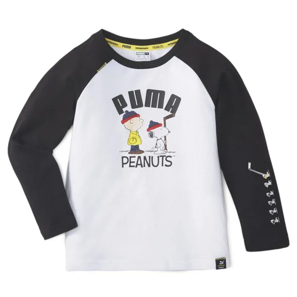 Детская футболка с длинным рукавом PUMA x PEANUTS Long Sleeve Kids' Tee