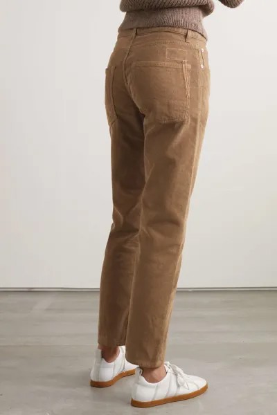 FORTELA хлопково-вельветовые брюки прямого кроя John, коричневый