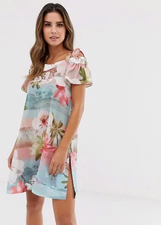 Накидка с открытыми плечами Ted Baker-Розовый
