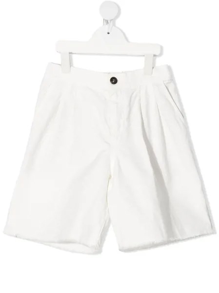 Brunello Cucinelli Kids шорты со складками