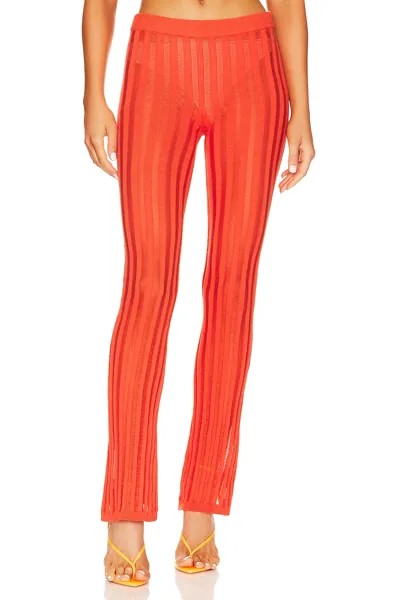 Брюки h:ours Marissa Sheer Rib Knit, цвет Tangerine