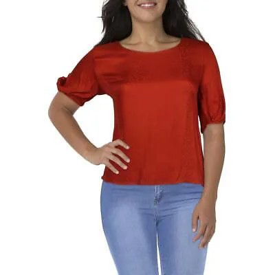Женская оранжевая легкая блузка-футболка с принтом Kasper Plus 2X BHFO 3405