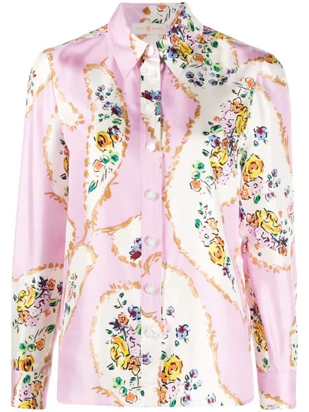Tory Burch рубашка с цветочным принтом