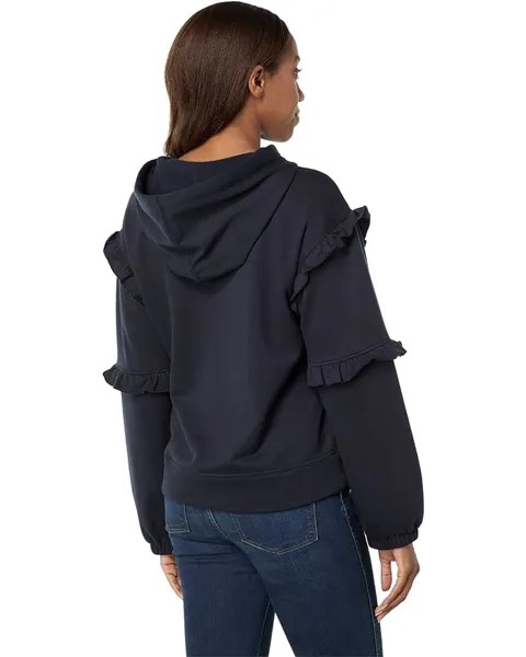 Толстовка Tommy Hilfiger Ruffle Sleeve Hoodie Sweatshirt, цвет Sky Captain