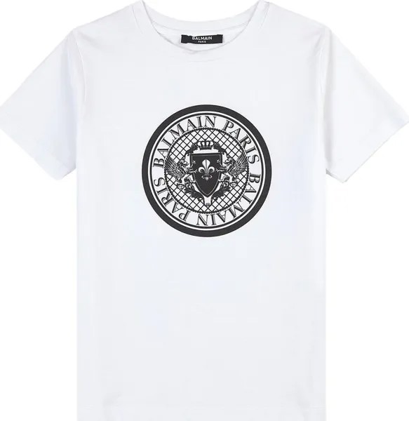 Футболка Balmain Logo T-Shirt 'White/Black', черный
