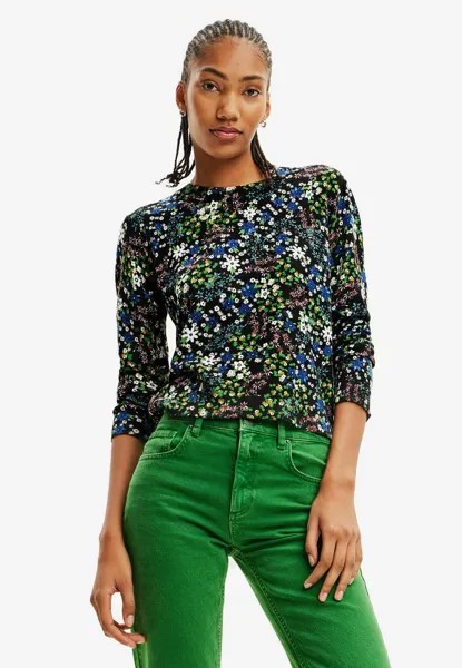 Толстовка Desigual SLIM FLORAL, черный