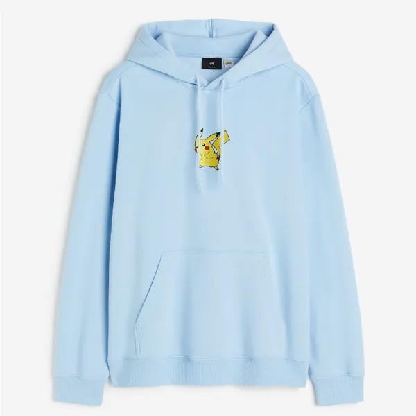 Толстовка H&M Regular Fit Red Hot Pokémon, голубой