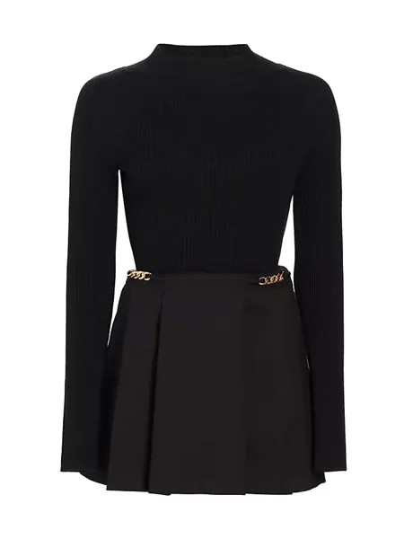 Плиссированное мини-платье Filomena Derek Lam 10 Crosby, черный