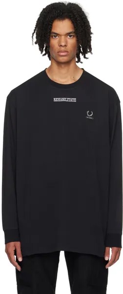 Черная футболка с длинным рукавом Fred Perry Edition Raf Simons